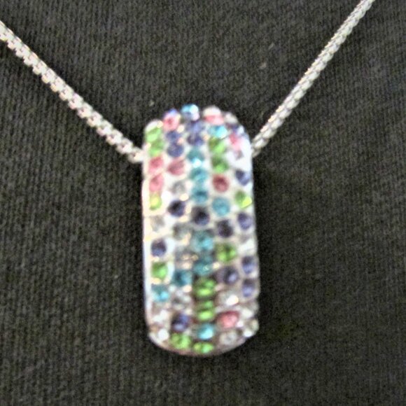 Multicolored Gemstones Pendant - Picture 2 of 6
